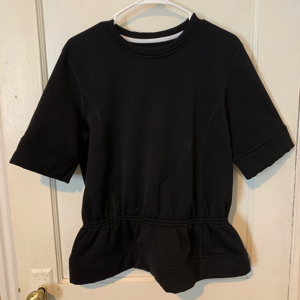 Lululemon Peplum fleece-lined sweatshirt size M